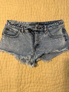 Volcom Distressed Denim Cutoff Shorts